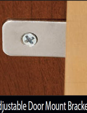 Adjustable door mount bracket