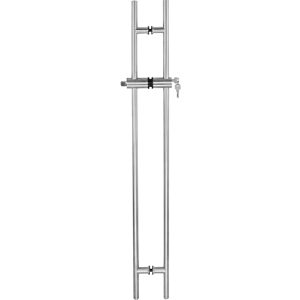 1" (25 mm) Diameter Ladder Back-to-Back with Lock (Convertible) Stainless Steel Handle - Height: 1 230 mm