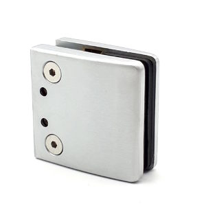 Adjustable Tapered Square Glass Clamp for Flat Mounting - Made of Zinc
