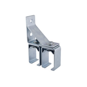 Double Adjustable Zinc-Plated Steel Box Rail Connector Bracket - Wall Mount
