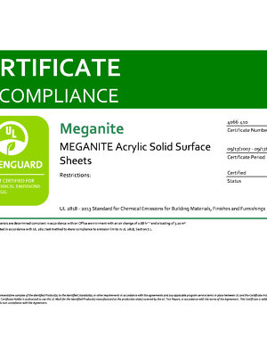 Greenguard Certificate