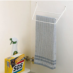White Wire Towel Rack