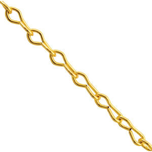 3.4mm DECORATIVE TWIST CHAIN BRASS PLATED MIRROR PICTURE LIGHTING HANGING FENCE 