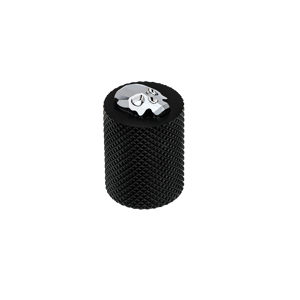 Contemporary Metal and Crystal Knob - 5485