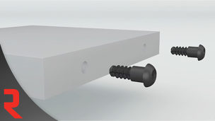 The PEANUT® 2 Invisible Connector Forms a Right Angled Joint