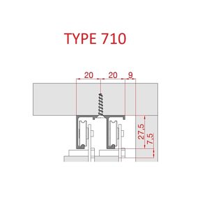 TYPE 710 Aluminum Double Track