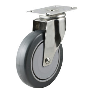 Industrial Stainless Steel 304 & PU Caster with Plate