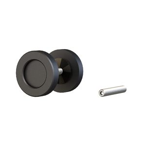 Round Surface-Mount Finger Pulls with Back-to-Back Mounting