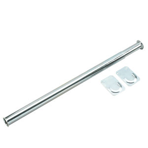 Adjustable Closet Rod with Separated Ends - Zinc