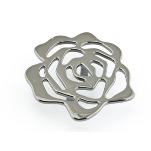 Contemporary Metal Flower Knob - 5163