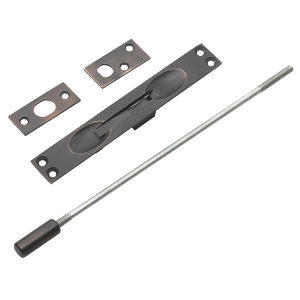 Flush Bolt for Metal Doors with 12" Extension