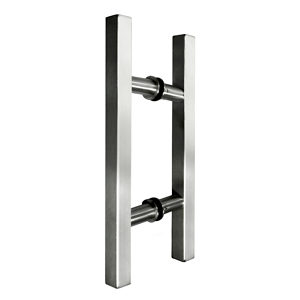 Back-to-Back Square Ladder Handle with Round Mounting Rods