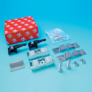 Accessory Kit for Sliding Doors with Anti-Friction Ball Bearing Rollers