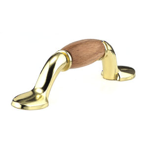 Traditional Wood and Metal Pull - 3801