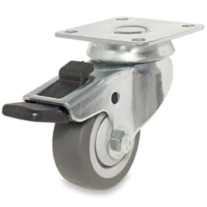 Gray Thermoplastic Rubber Casters for General Use
