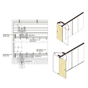 HAWA VARIOTEC 150H Pivot Door System for 1 Door