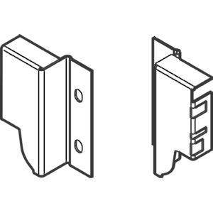 Adaptateur de dos pour tiroir de hauteur M (83 mm, 3-1/4 po), pour aggloméré