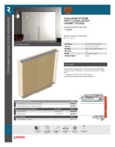 Librairie des catalogues Richelieu - R-RANGEMENT Furniture Sliding Door Hardware - page 20