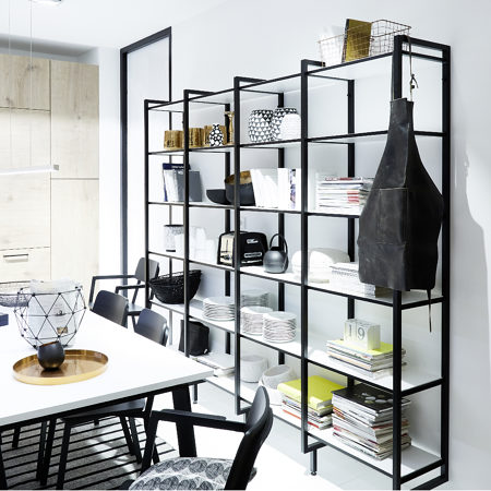 Make the most of your space with Richelieu's YouK range of open shelving systems.